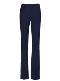 Pantalon Alandra à devant plat en laine - Bleu