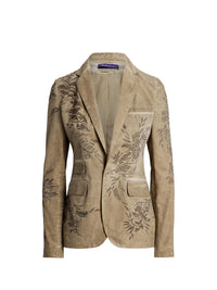 Veste Parker décorée en chino de coton - Lux Tan