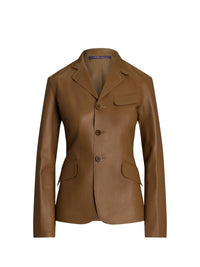 Veste Hollis en cuir - Caramel