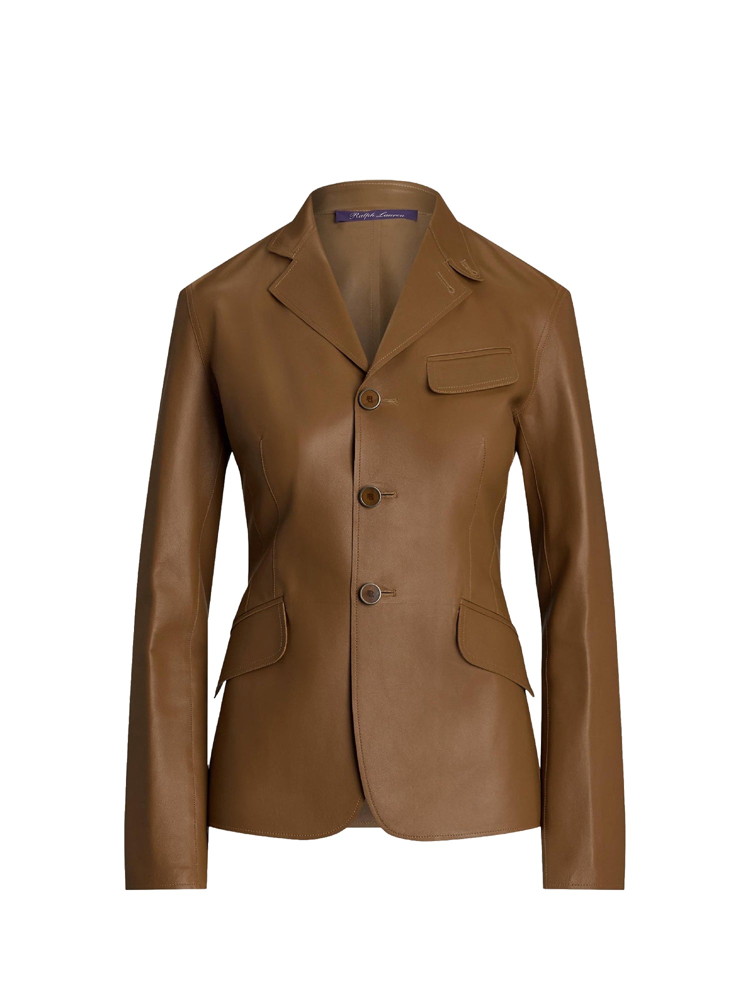 Veste Hollis en cuir - Caramel