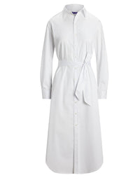 Arielle stretch satin dress - White