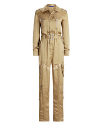 Combinaison Gwyneth en soie - Lux Tan