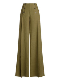 Pantalon Montaine en lin - Moss