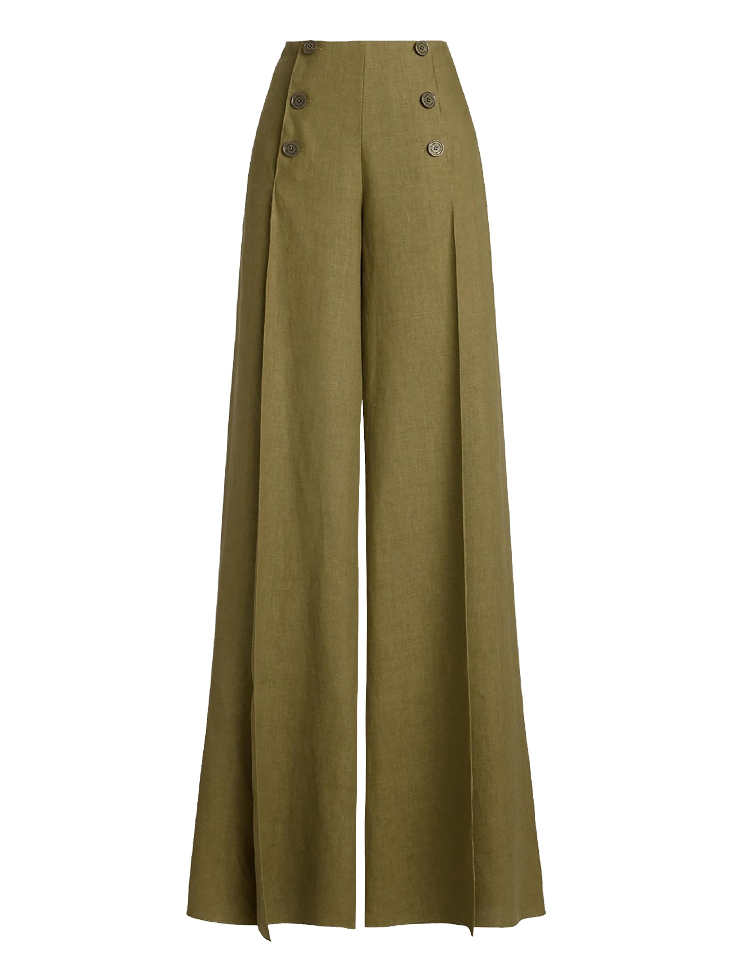 Pantalon Montaine en lin - Moss