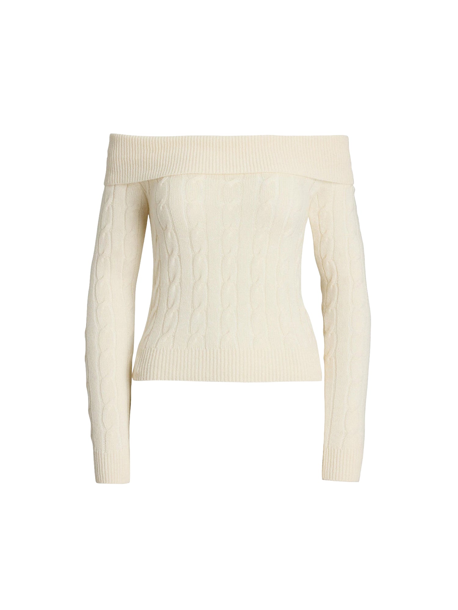 Pull épaules dégagées en cachemire - Lux Cream