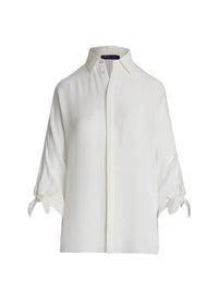Karen silk blouse - Ecru