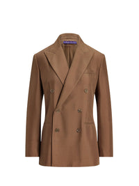 Veste Timothy en shantung de soie - Cocoa