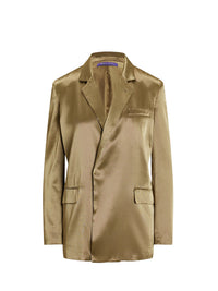 Veste Quinton ceinturée en soie - Dusty Sage
