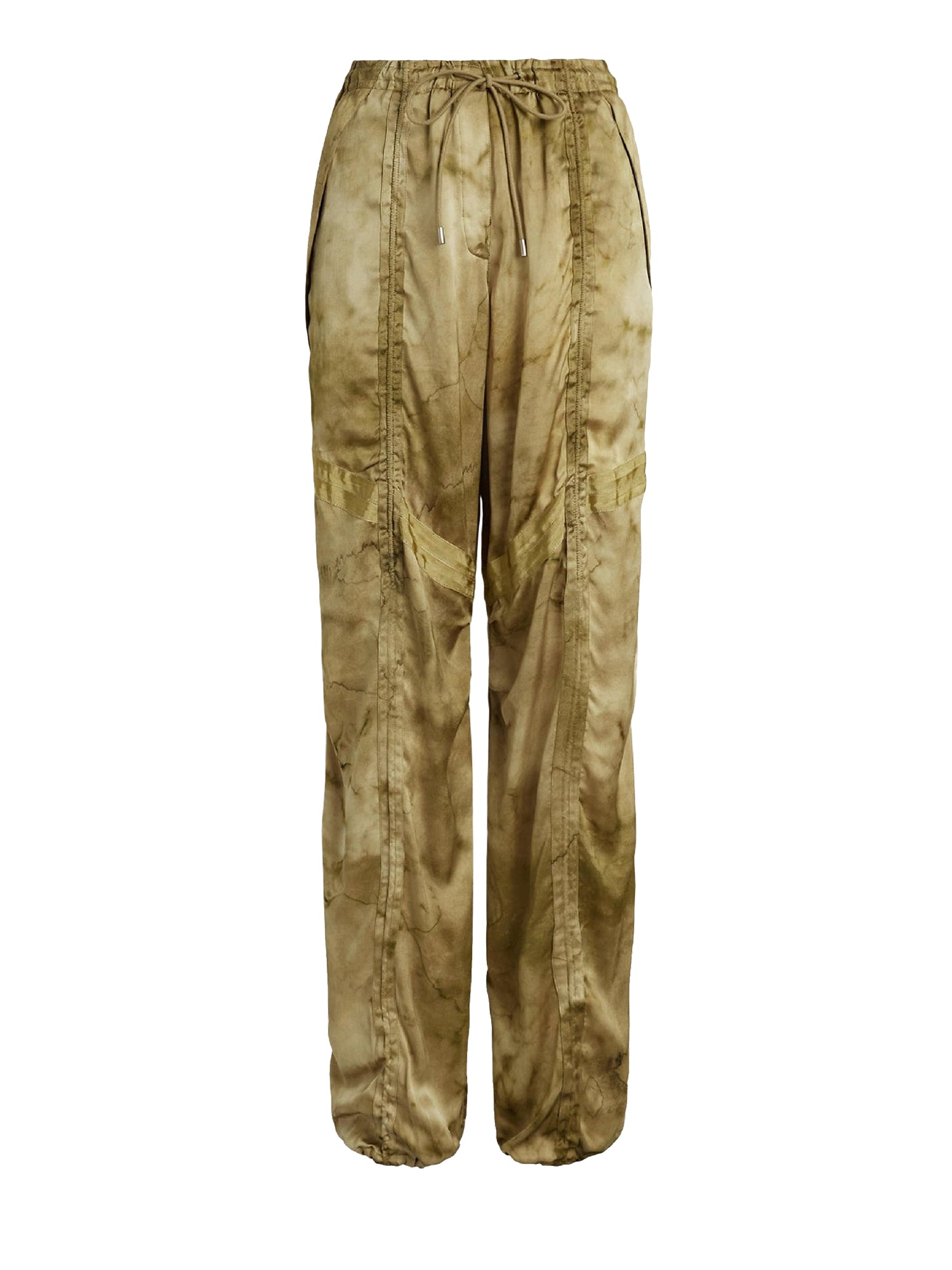 Pantalon Killian motif en soie - Moss & Multicolore