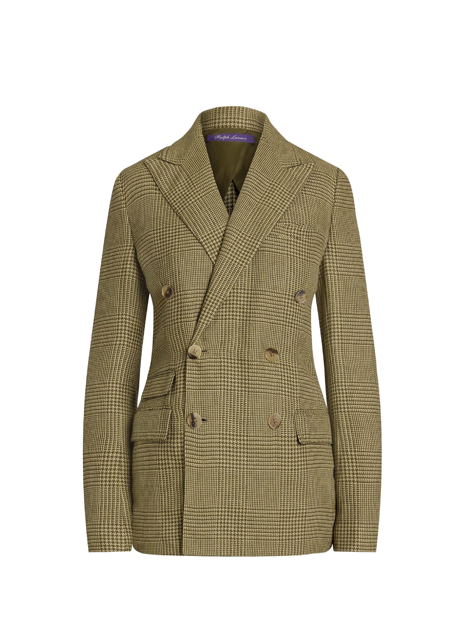 Richie Prince of Wales jacket in mixed linen - Tan & Moss