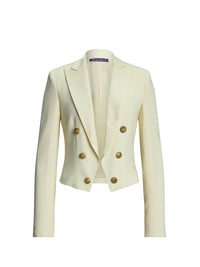 Veste Spencer en crêpe de laine - Lux Cream