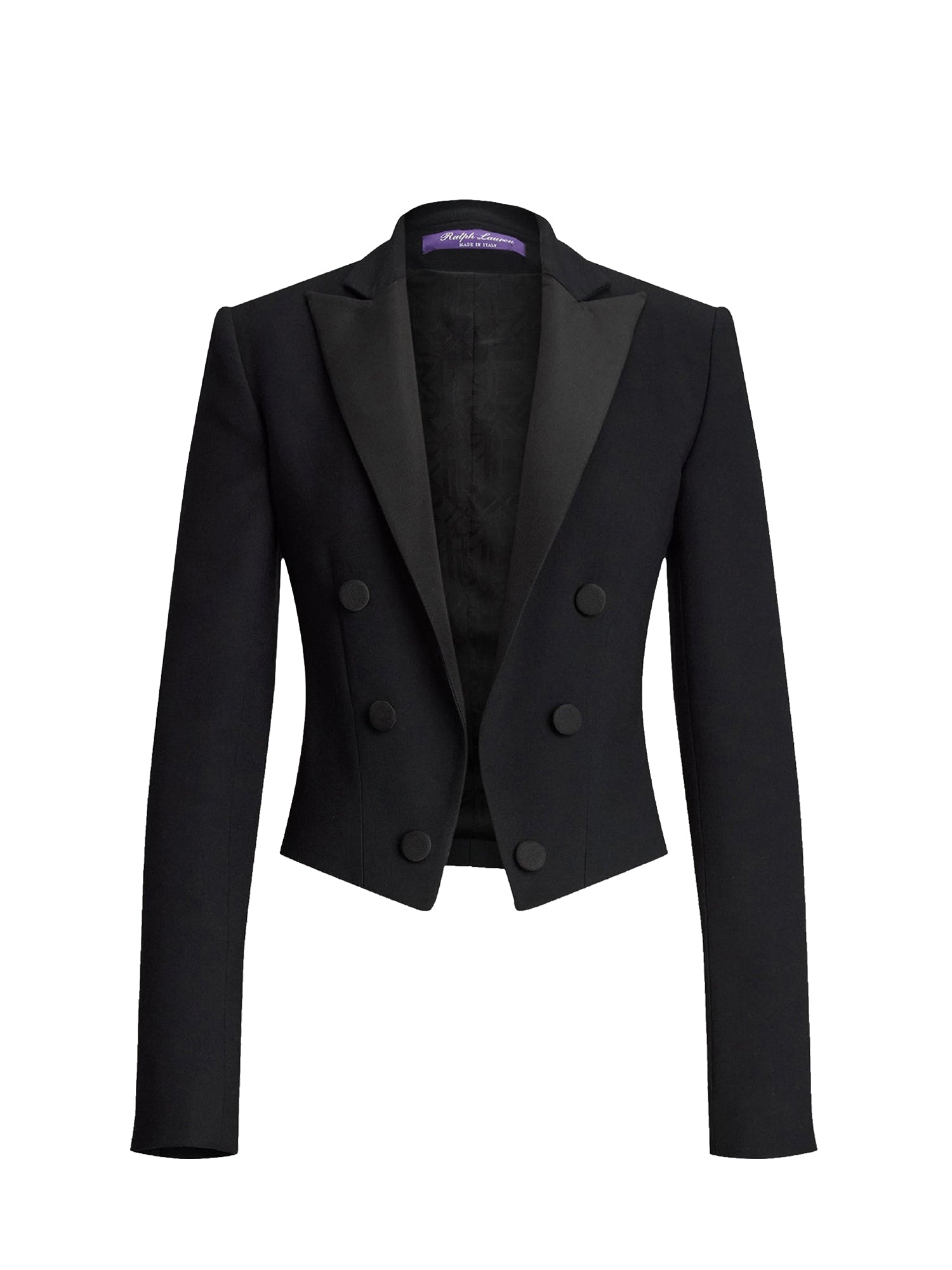 Veste de smoking Spencer en crêpe de laine - Black