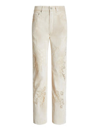 Aisling Relaxed Denim Jeans - Lux Cream