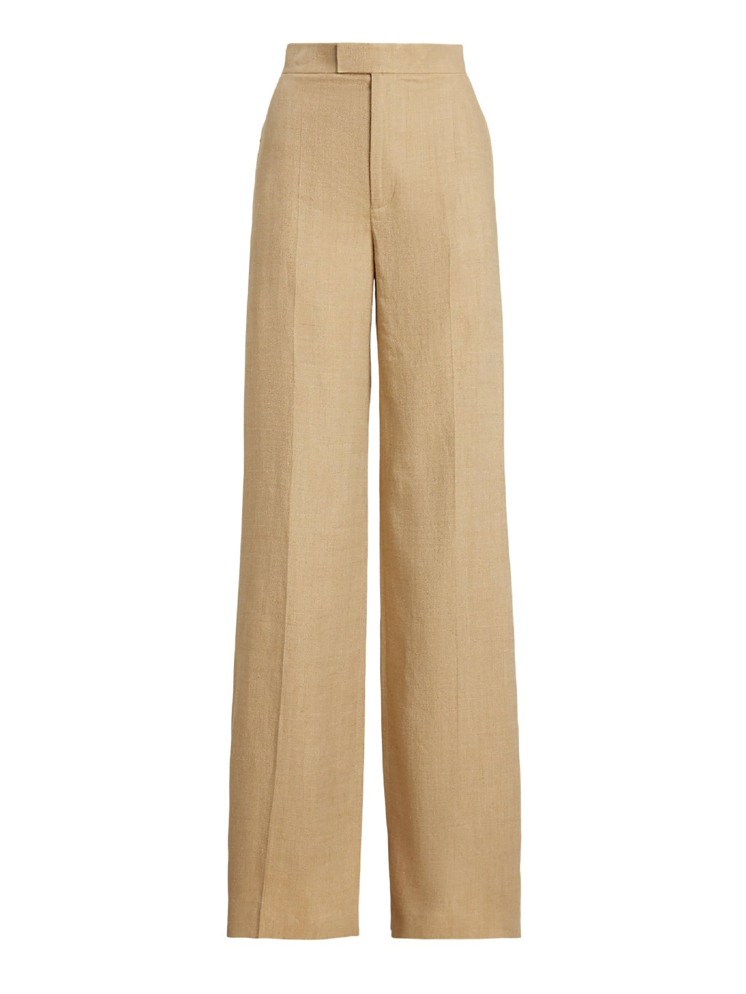 Pantalon Dean en sergé de soie et de lin mélangé - Lux Tan
