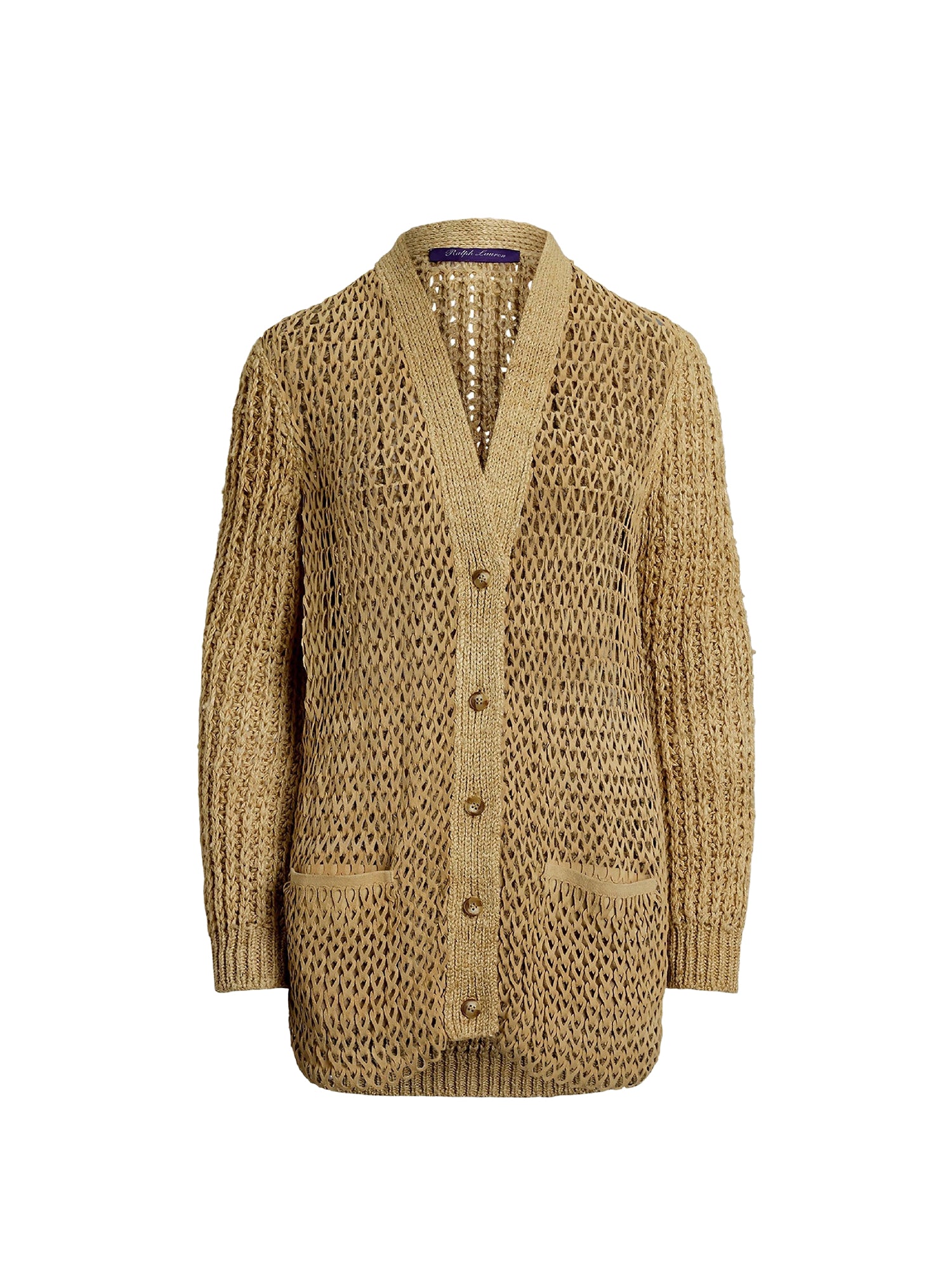 Cardigan hybride en soie et daim - Light Sand
