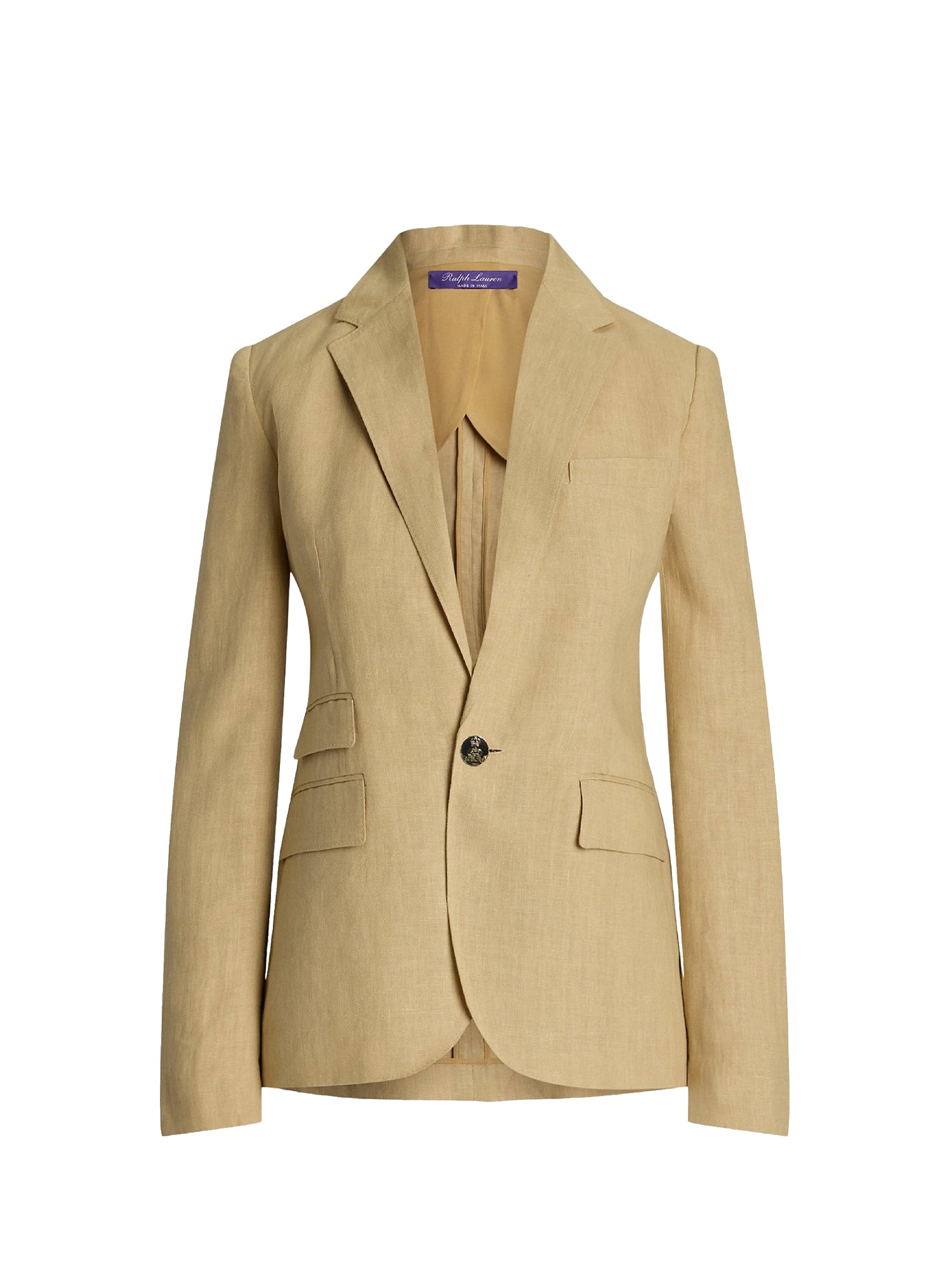 Parker jacket in linen - Light Sand