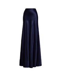 Jupe Masina en charmeuse - Lux Navy