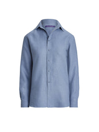Chemise Adrien Relaxed Fit en lin - Cornflower