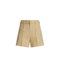 Denise shorts in linen - Light Sand