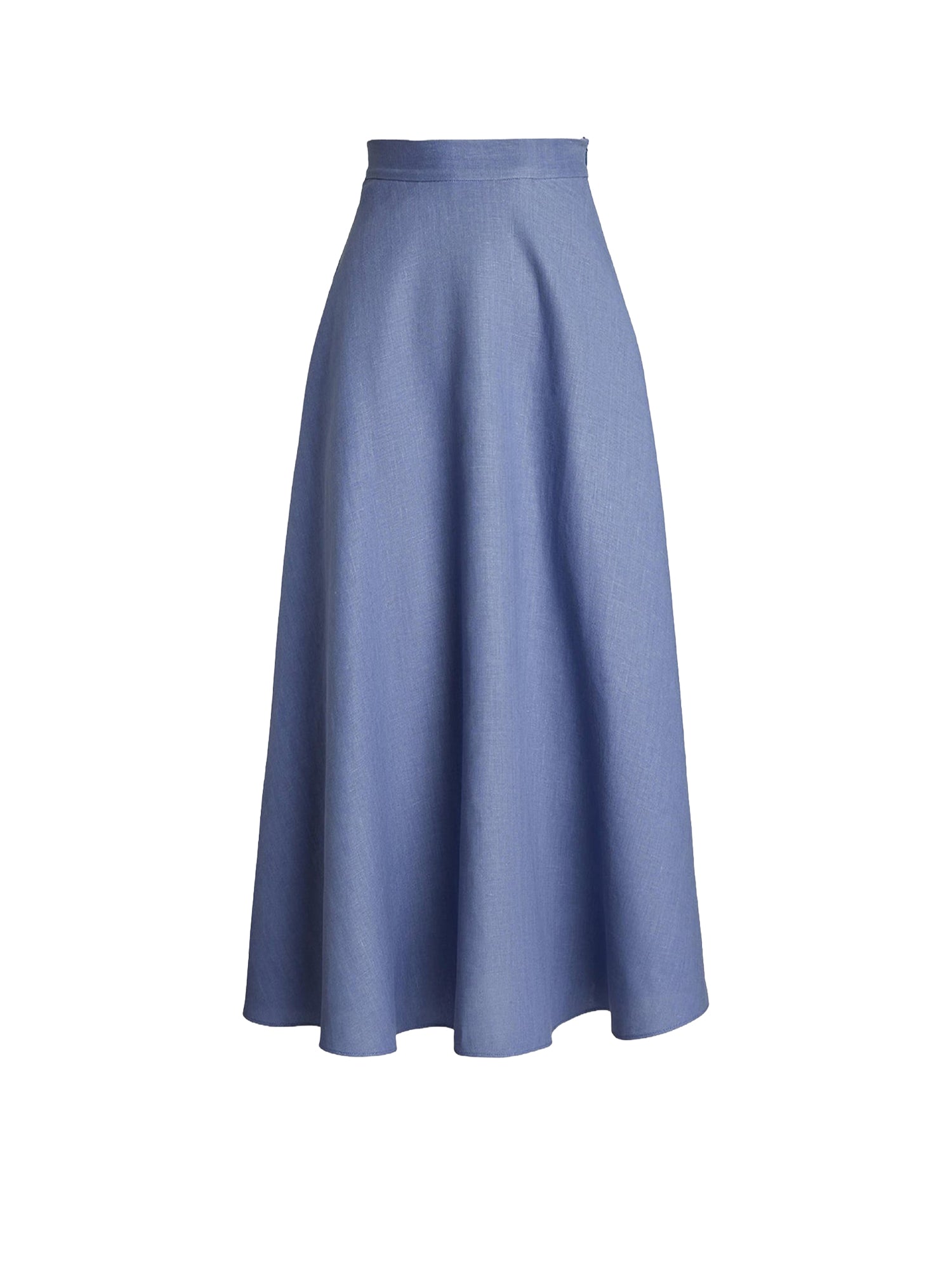 Erica skirt in linen - Cornflower