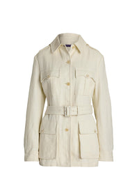 Veste de treillis Sydney en lin - Lux Cream