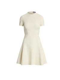 Robe à manches courtes en jersey stretch - Lux Cream