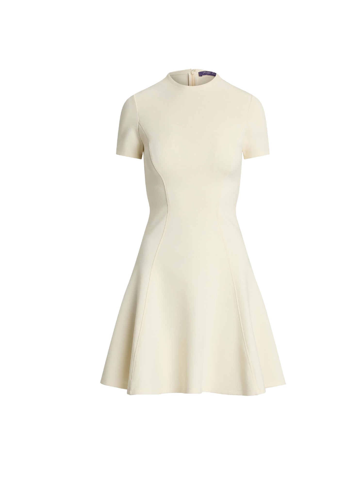Robe à manches courtes en jersey stretch - Lux Cream