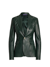 Veste Parker en cuir - Dark Racing Green