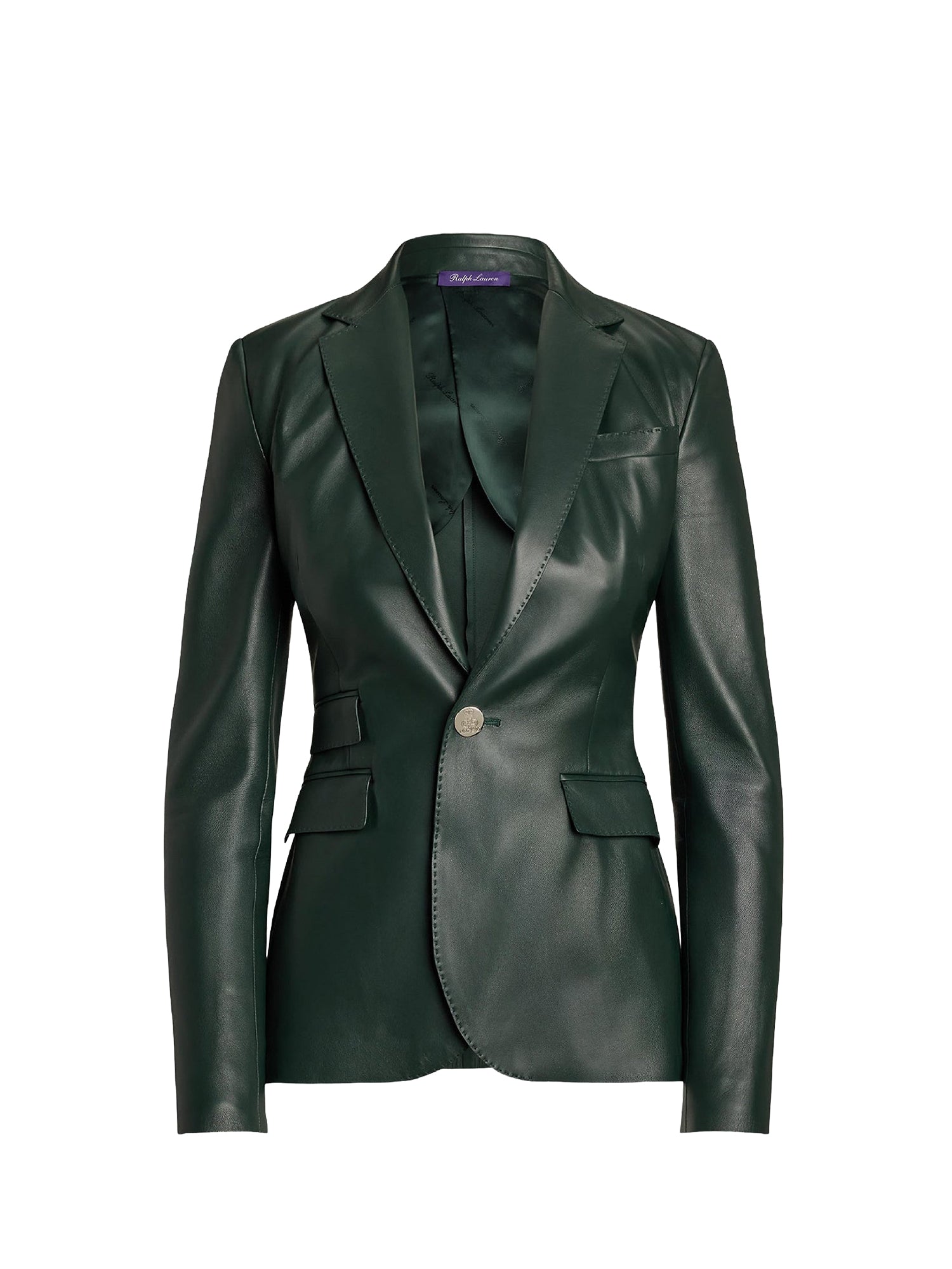 Veste Parker en cuir - Dark Racing Green