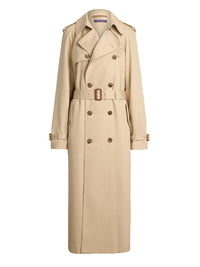 Trench-coat Alecia en soie - Light Tan