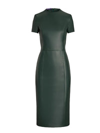Robe Bethanne en cuir - Dark Racing Green