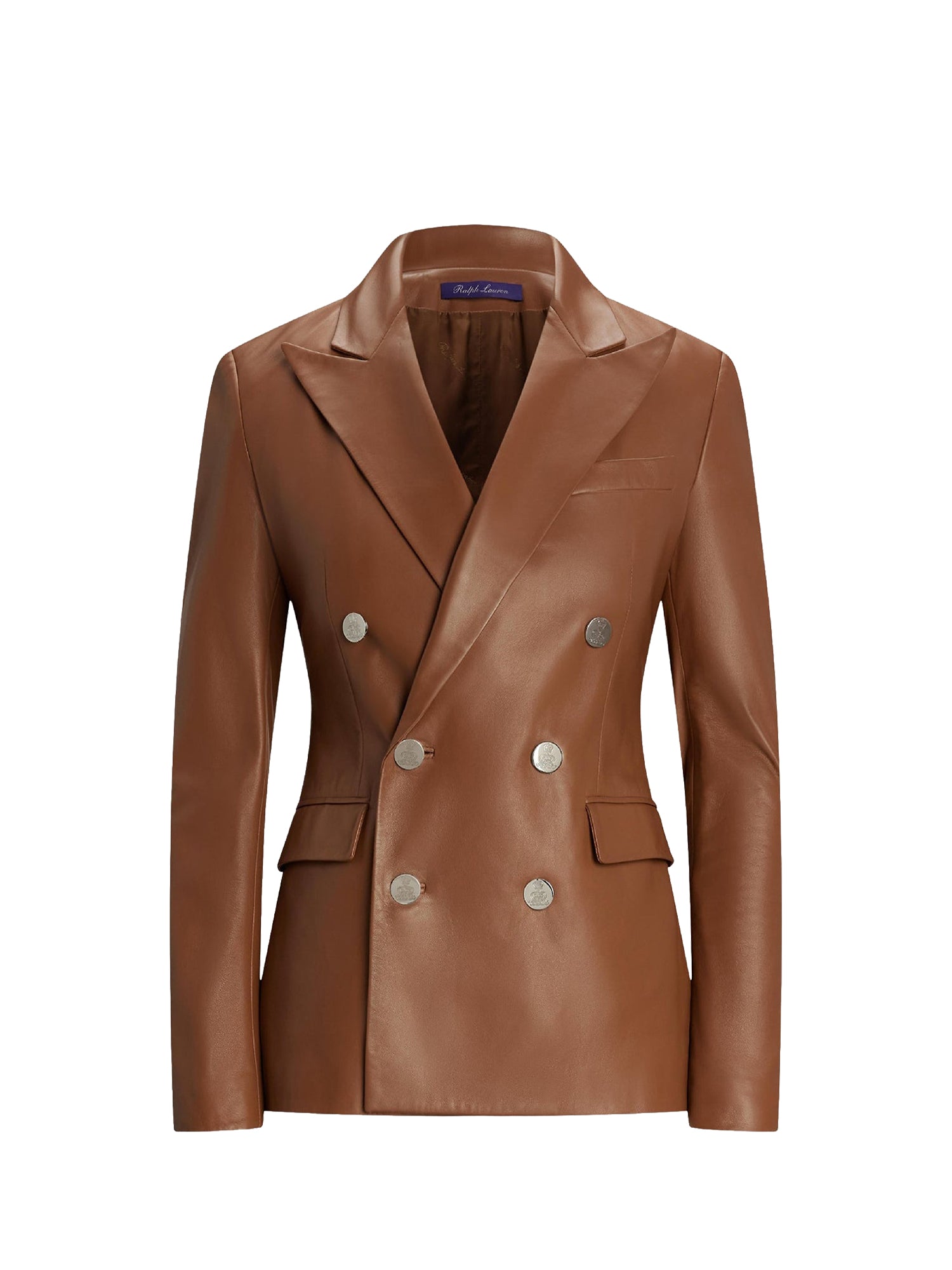 Veste Camden en cuir - Light Toffee