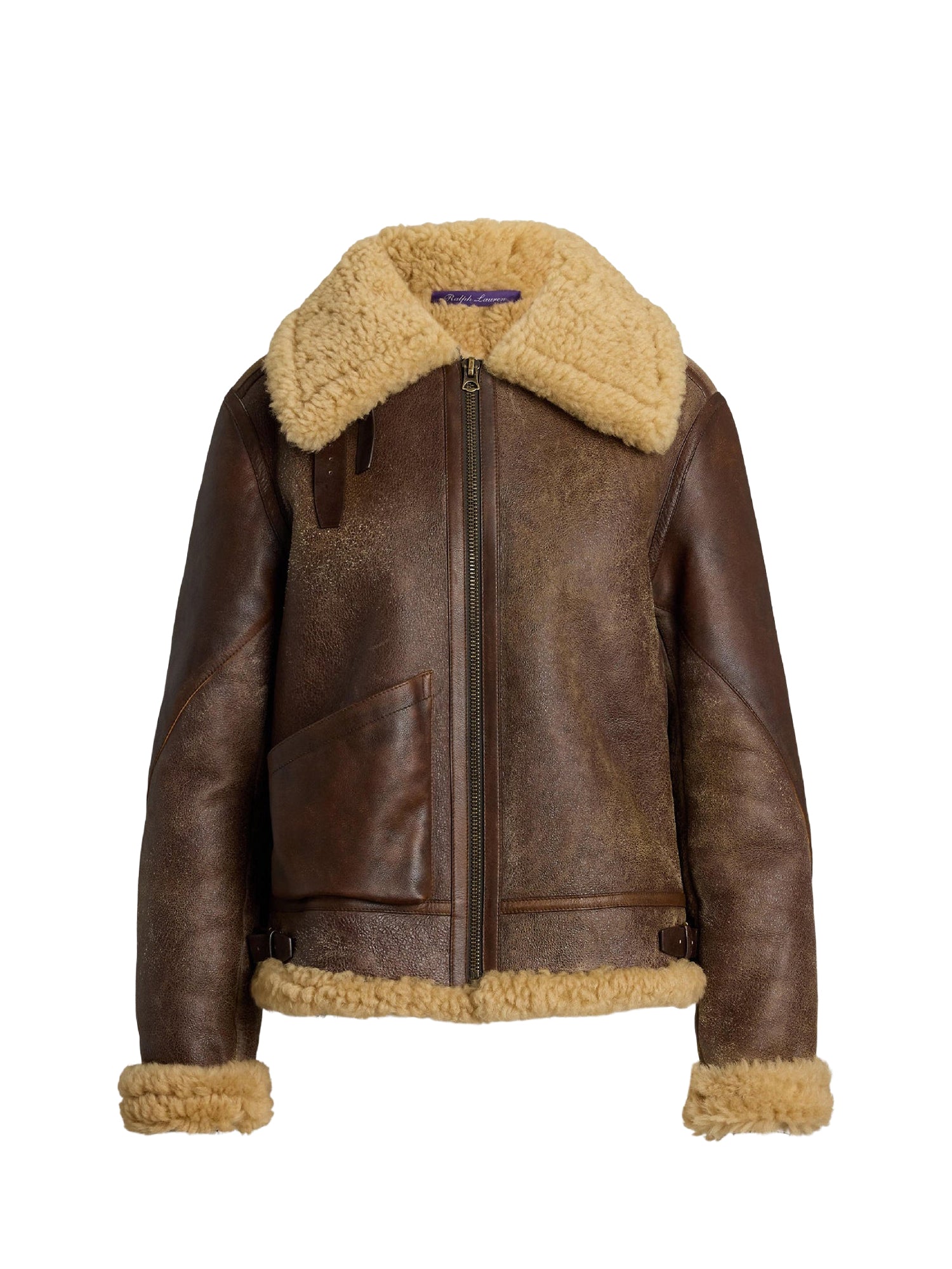 Manteau Reymond à double boutonnage en laine - Dark Toffee & Nutmeg