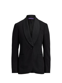 Sutton tuxedo jacket in wool - Black