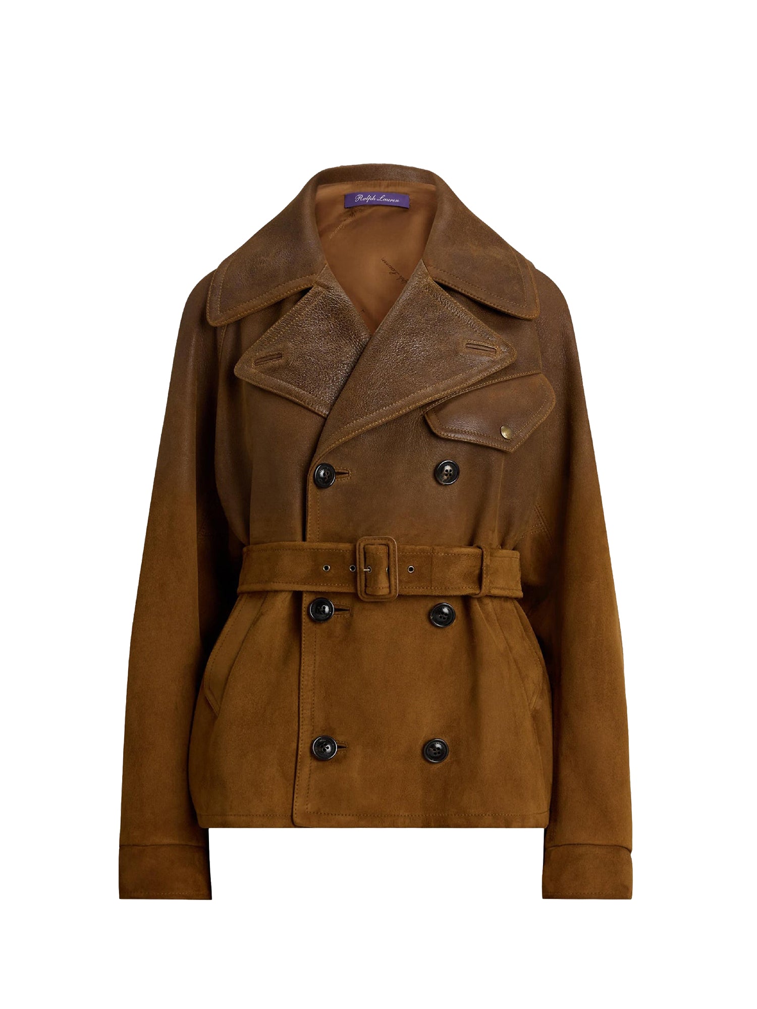 Veste moto Eldridge en cuir - Distressed Brown