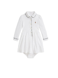 Robe écossaise maille Oxford et bloomer - White