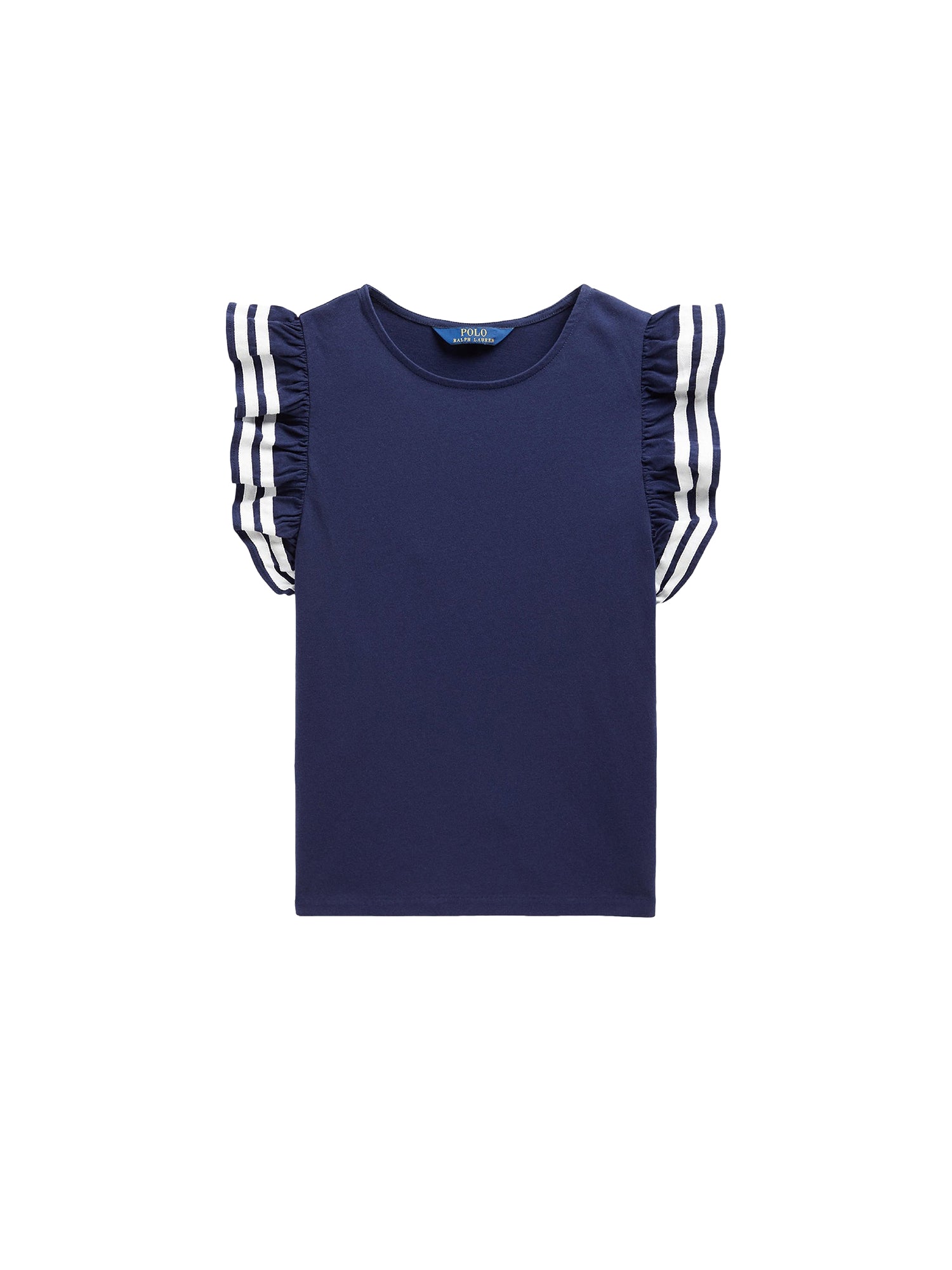 Ruffled sleeves top - Refined Navy