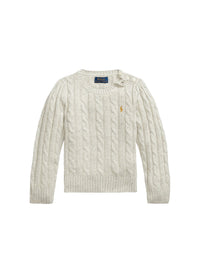 Pull torsadé en laine - Grey