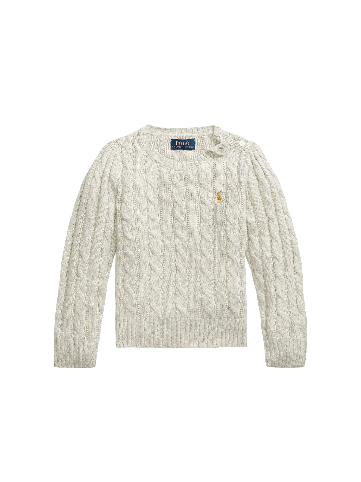 Pull torsadé en laine - Grey