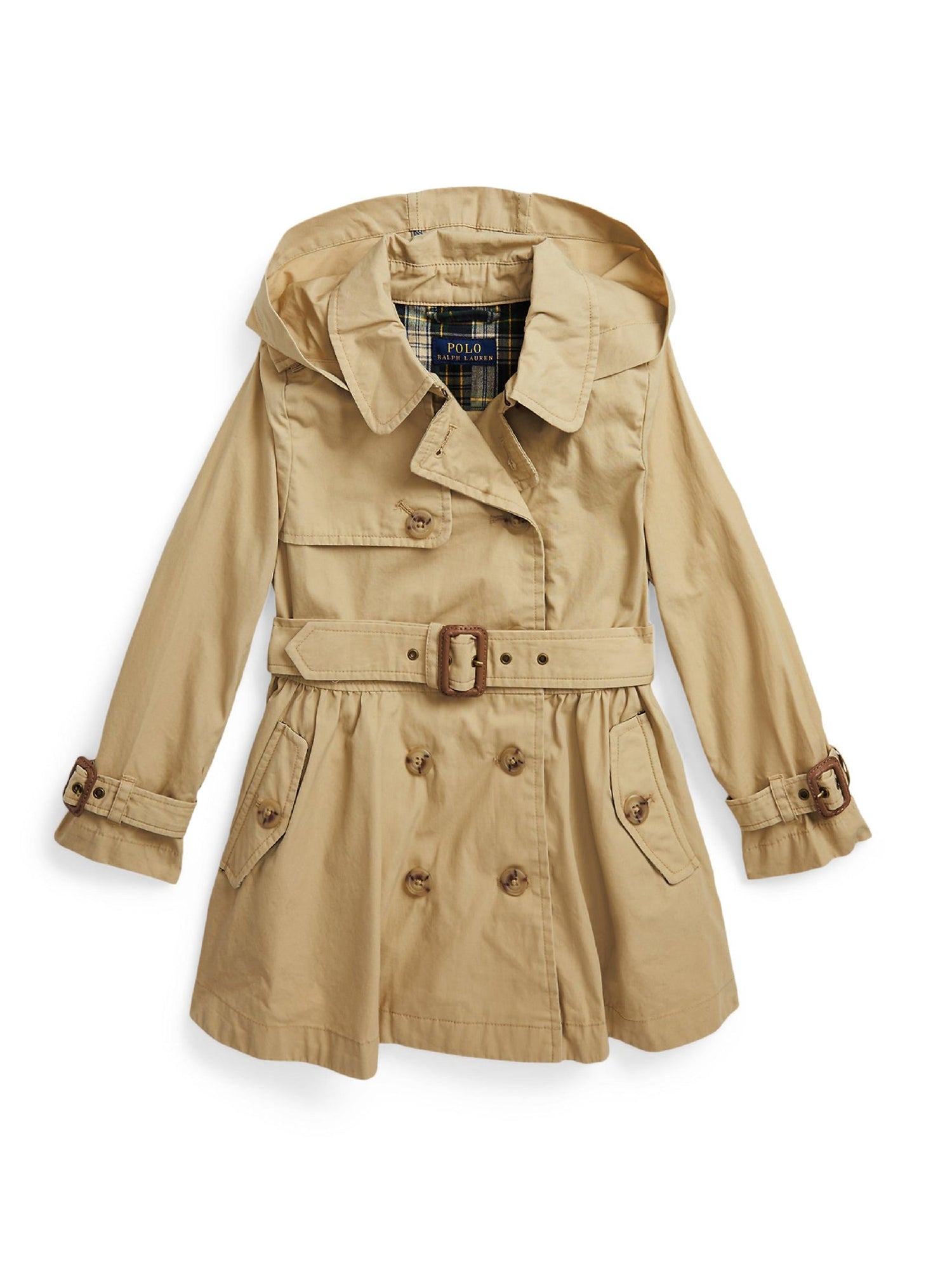 Hooded trench coat - Classic Khaki