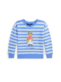 Sweat Polo Bear en coton éponge - Harbor Island Blue With Oxford Blue