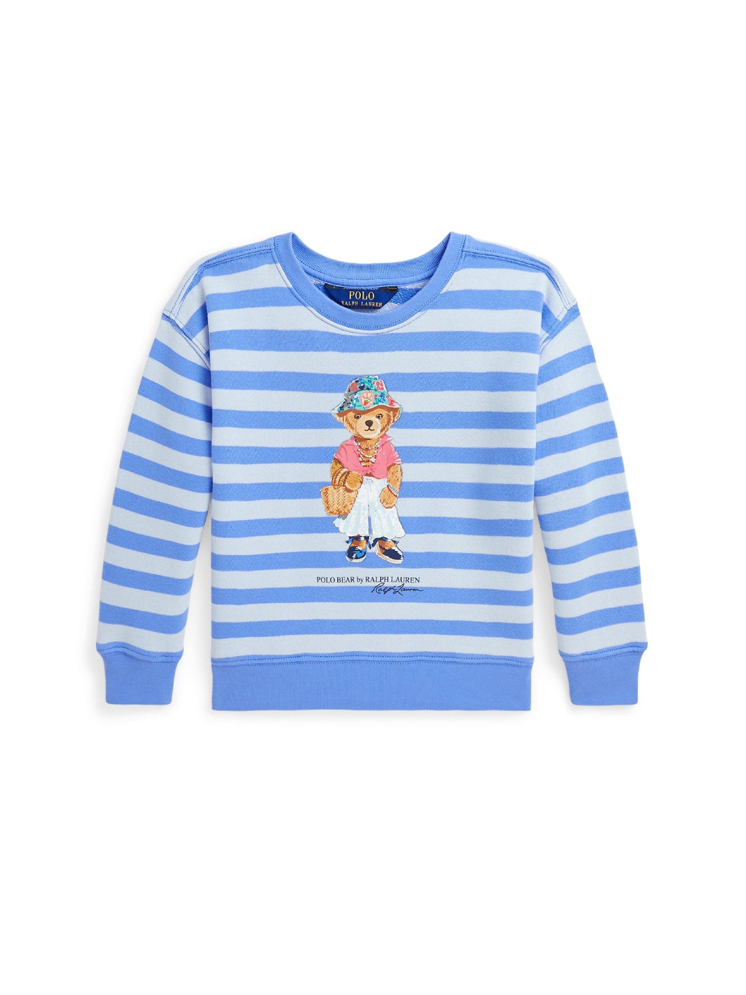 Sweat Polo Bear en coton éponge - Harbor Island Blue With Oxford Blue