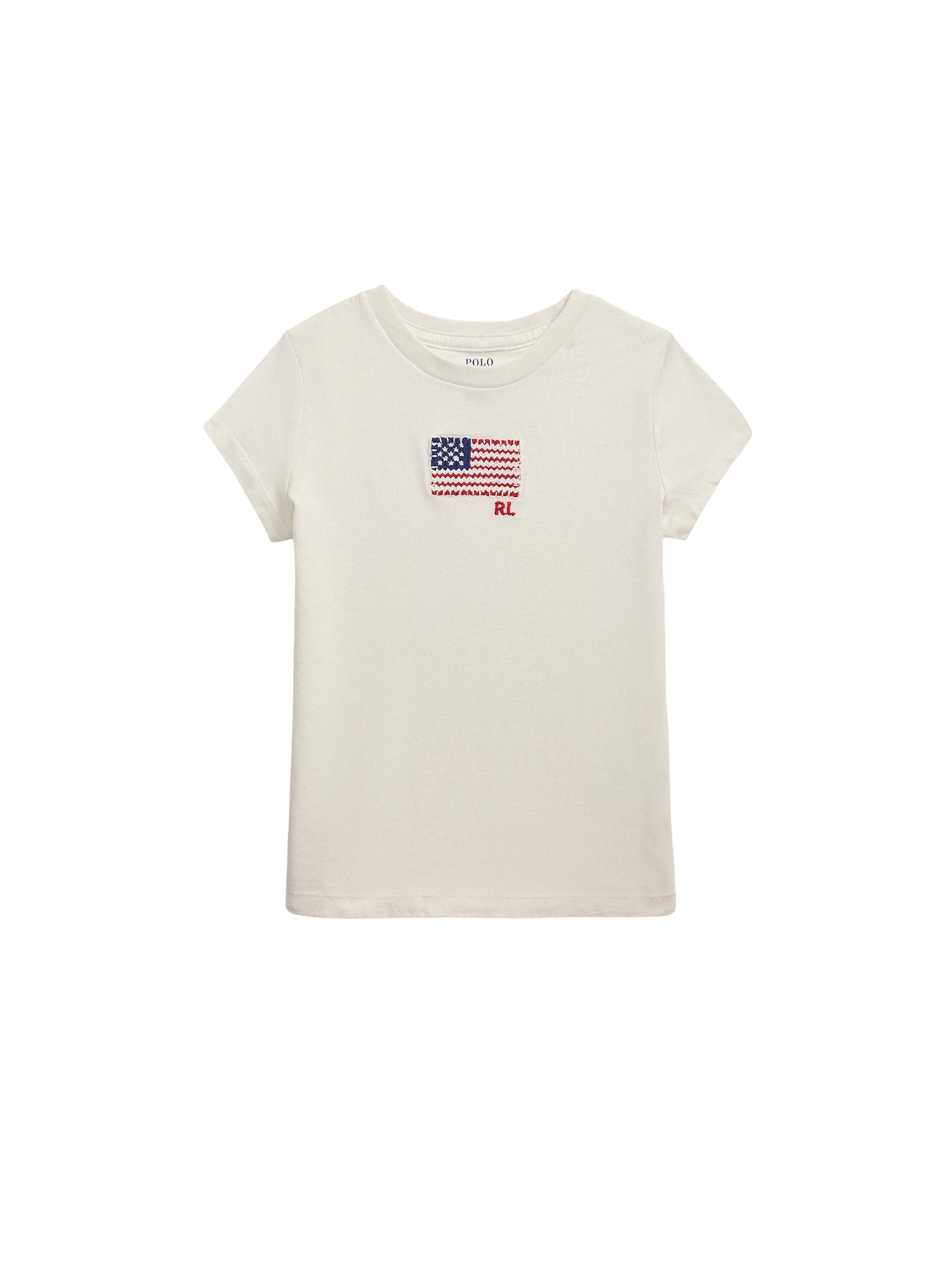 T-shirt drapeau appliqué jersey de coton - Nevis