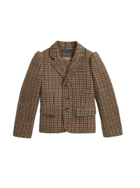 Blazer en laine - Brown, Multicolore & Check