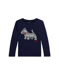 T-shirt manches longues chiot - Refined Navy