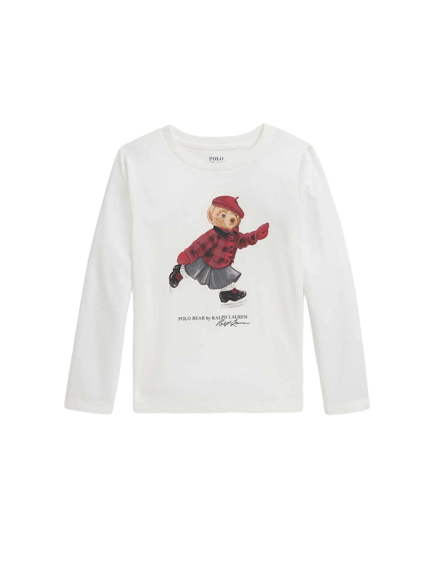 T-shirt Polo Bear à manches longues  - Trophy Cream