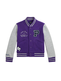 Veste de baseball en maille double - Opulent Purple