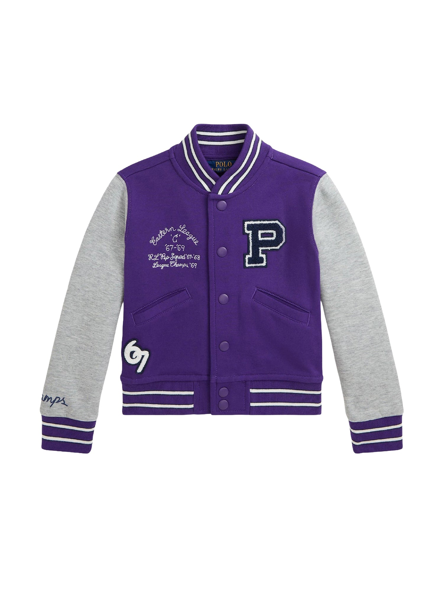 Veste de baseball en maille double - Opulent Purple