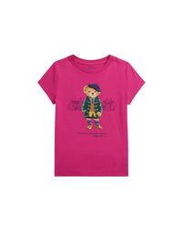 T-shirt Polo Bear en jersey de coton - College Pink