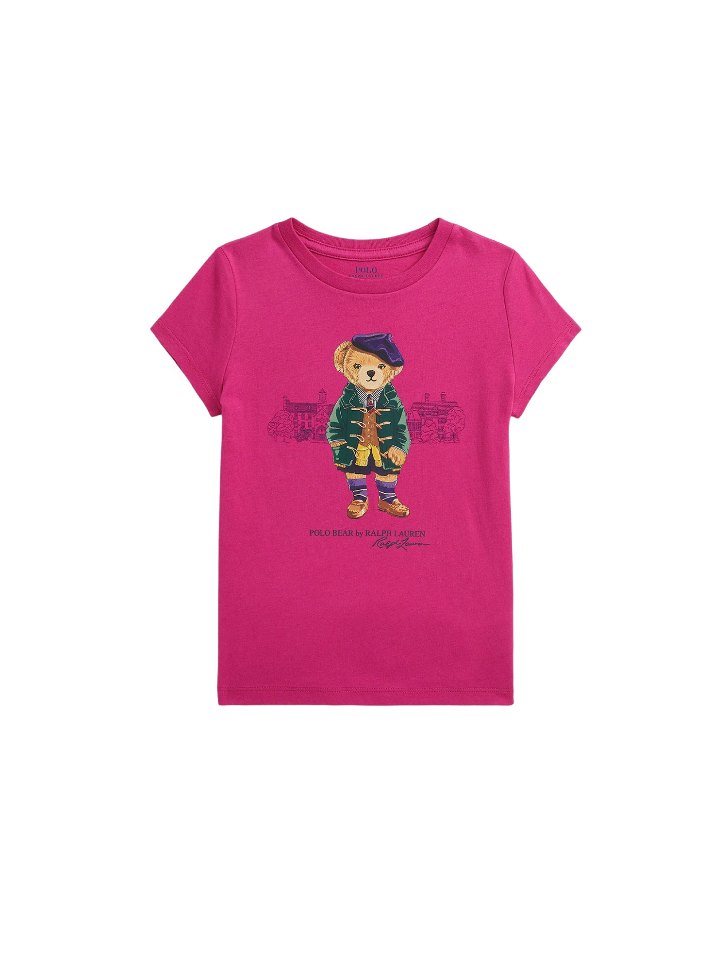 T-shirt Polo Bear en jersey de coton - College Pink